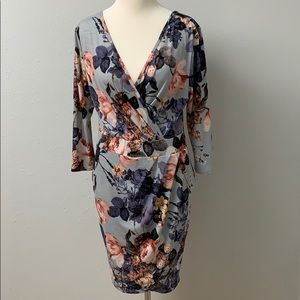 FashionNova Floral Wrap Style Dress